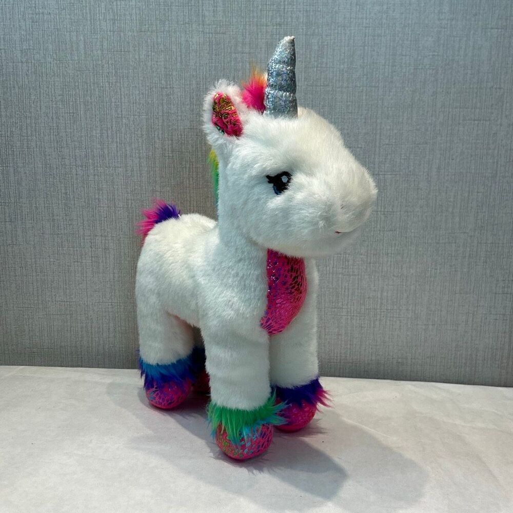 Build-A-Bear Workshop Magic Shimmer Unicornâ12" Plush Stuffed Animal Rainbow